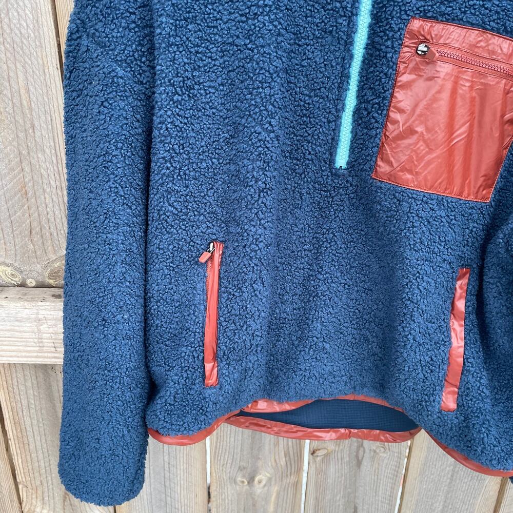 Fabletics Jacket Pullover Larissa Large Navy Brow… - image 6